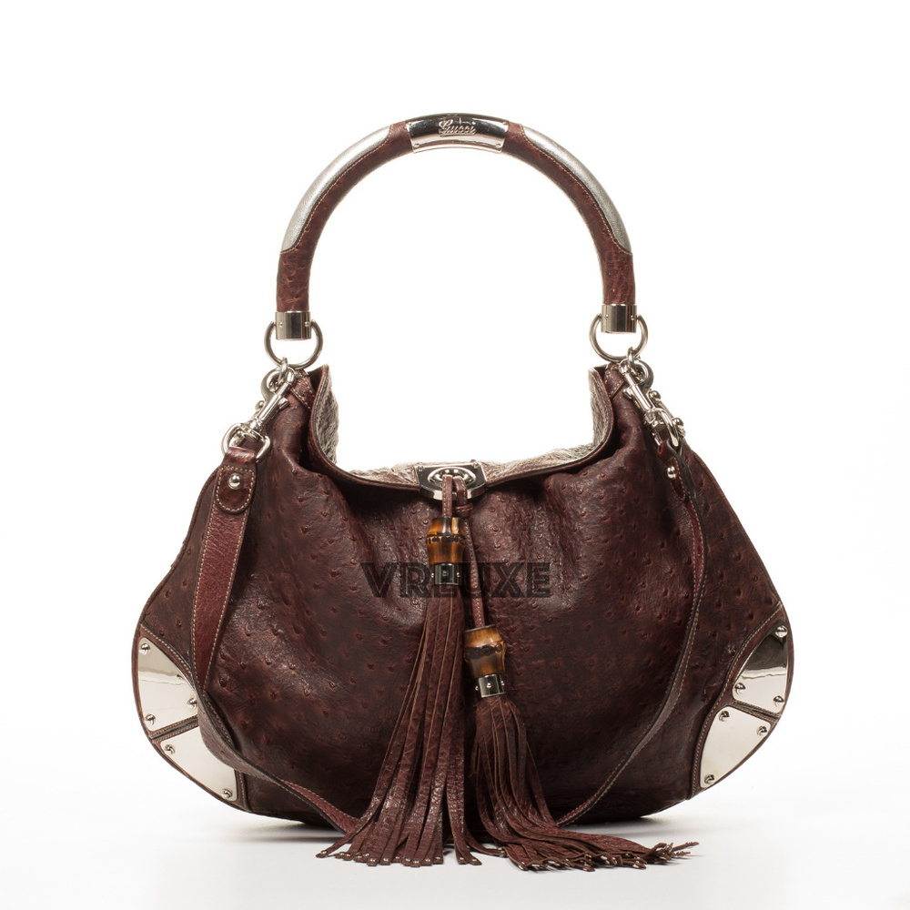 Rare Gucci Indy Ostrich bag